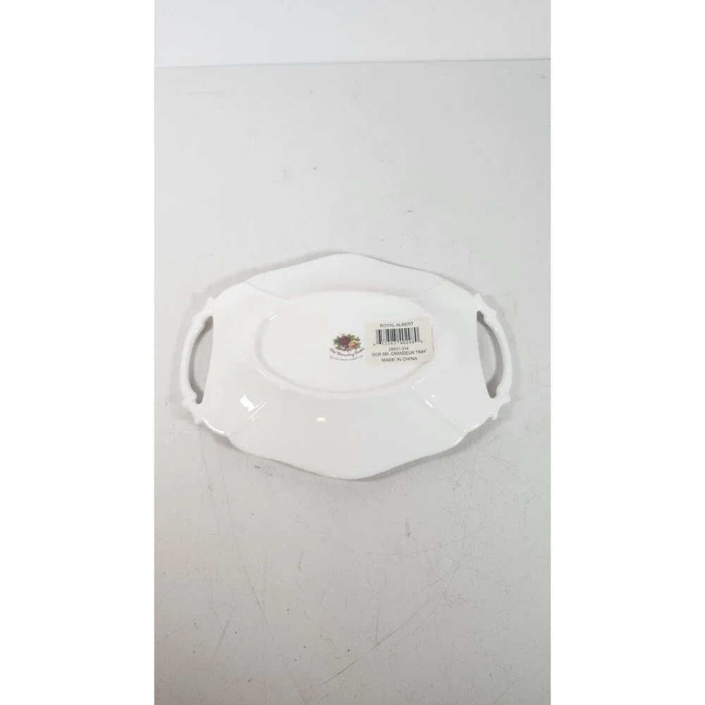 Royal Albert Old Country Roses Small Grandeur Tray 2 Handle NIB